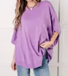 Andree By Unit Whisper Dolman Sleeve Top In Lilac