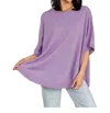 Andree By Unit Whisper Dolman Sleeve Top In Lilac In Purple