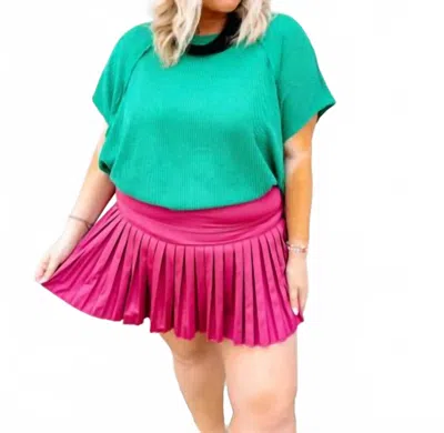 Andree By Unit Women's Knit Poncho Top - Plus In Green