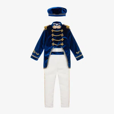 Andreeatex Babies' Boys Royal Blue Velvet Suit