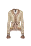 Andreeva Brown Handmade Knit Cardigan