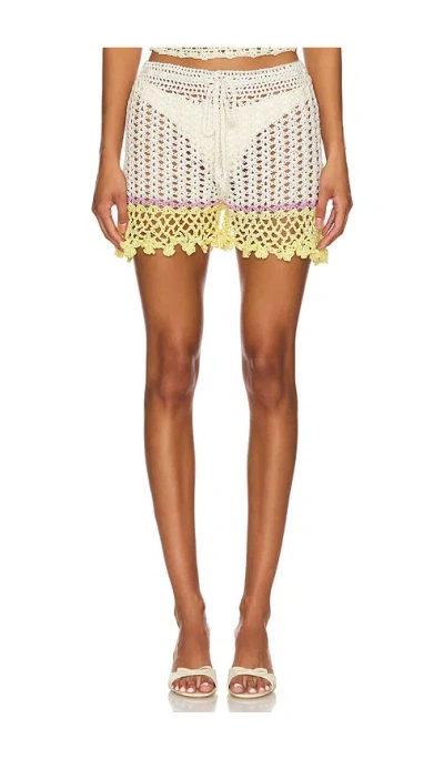 Andreeva Crochet Shorts In White