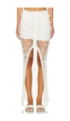 Andreeva Crochet Skirt In 白色