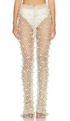 ANDREEVA SILVER HANDMADE CROCHET PANTS