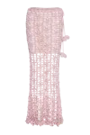 Andreeva Women's Pink / Purple Pink Vanilla Handmade Knit Skirt In Pink