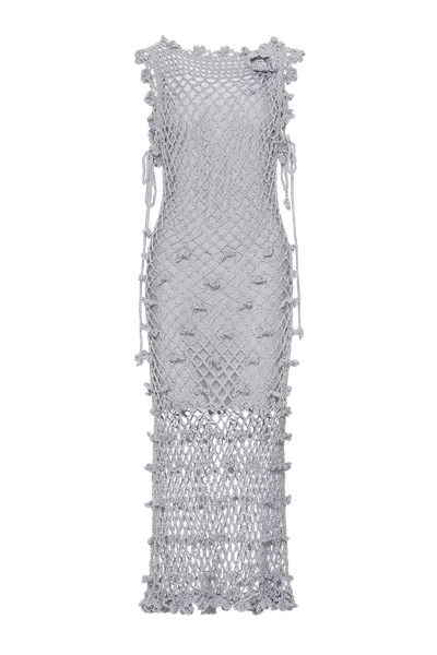 Andreeva Sofia Silver Handmade Crochet Dress