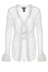 Andreeva Vanilla White Handmade Crochet Shirt In White