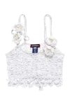 Andreeva White Vanilla Handmade Crochet Top In White