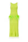 Andreeva Women's Apple Green Knit Dress In Green
