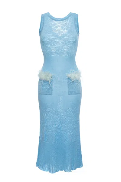 Andreeva Blue Rose Knit Dress