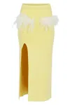 Andreeva Women's Yellow / Orange Yellow Vanilla Knit Skirt In Yellow