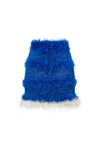 Andreeva Royal Blue Handmade Knit Skirt In Blue