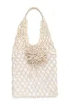 Andreeva Women's Marigold Silver Handmade Crochet Tote Bag In Silver