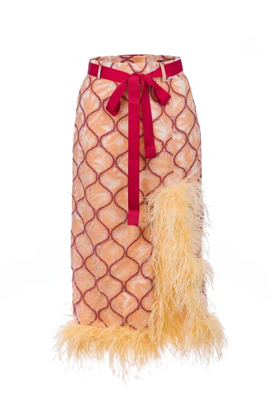Andreeva Women's Neutrals / Rose Gold Monroe Skirt