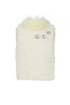 Andreeva White Handmade Knit Top In White