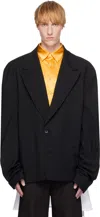 Andrej Gronau Black Oversized Suit Blazer