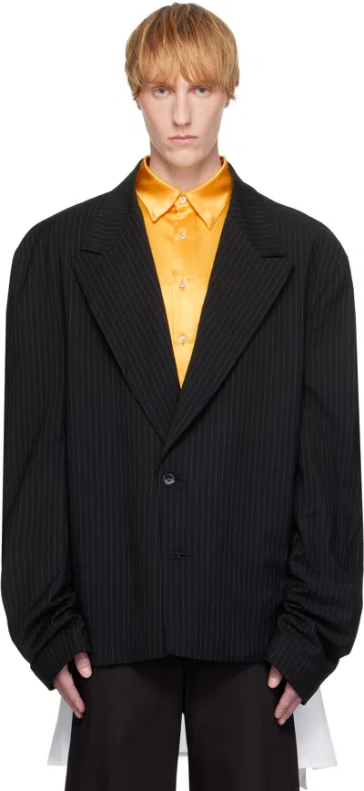 Andrej Gronau Black Oversized Suit Blazer