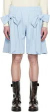 Andrej Gronau Blue Bow Sports Cargo Shorts