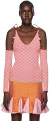 Andrej Gronau Ssense Exclusive Pink Slip Shirt In Pink