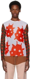 Andrej Gronau Ssense Exclusive Red & White Long Sleeve T-shirt In Red/white