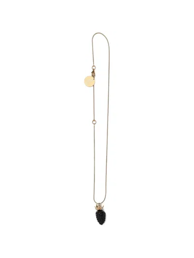 Andres Gallardo Blackberry Snake-chain Necklace In Gold