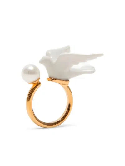 Andres Gallardo Dove-detailing Ring In Gold