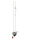 Andres Gallardo Heart-pendant Necklace In Black
