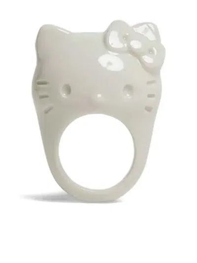 Andres Gallardo Hello Kitty Ring In White