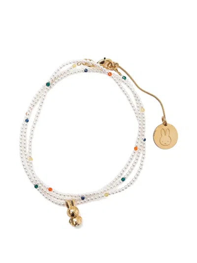 Andres Gallardo Miffy Pearl Necklace In White