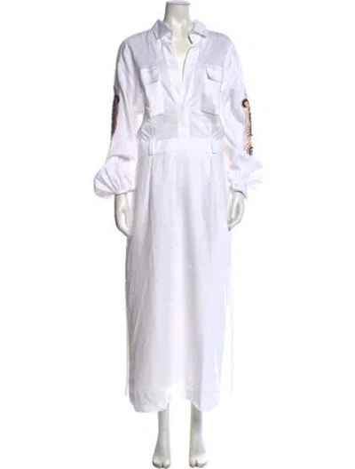 Pre-owned Andres Otalora 2023 Long Dress In White