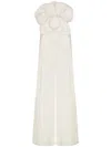 Andres Otalora A Flor De Piel Sculpted Tencel Jumpsuit In White