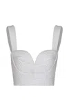 Andres Otalora A Tu Lado Cropped Linen Top