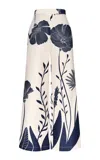 Andres Otalora Ama Y Haz Wide-leg Floral Pants In Black