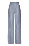 Andres Otalora Amor Profundo Striped Wide-leg Pants