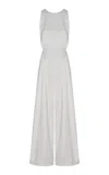 Andres Otalora Bajo Cielo Wide-leg Jumpsuit In White