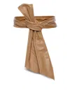 Andres Otalora Bow Leather Belt In Brown
