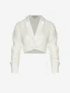 Andres Otalora Brisas Twisted Linen Crop Top