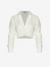 Andres Otalora Brisas Twisted Linen Crop Top