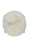 Andres Otalora Brillo De Alma Pleated Silk Organza Top In Off-white
