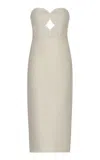 Andres Otalora Calle Palmas Embroidered Linen Midi Dress