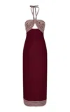 Andres Otalora Calma Embroidered Linen Maxi Dress