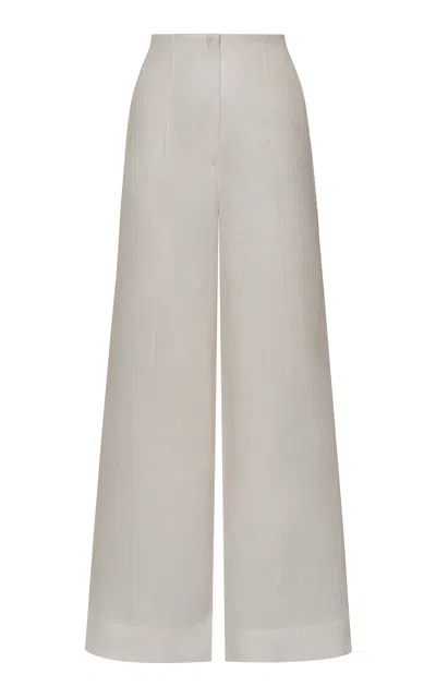 Andres Otalora Camino De Luz Linen Pants In Gray