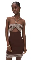 Andres Otalora De Coco Dress Mocha In Brown
