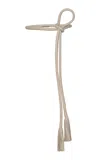 Andres Otalora De La Flor Leather Belt In White