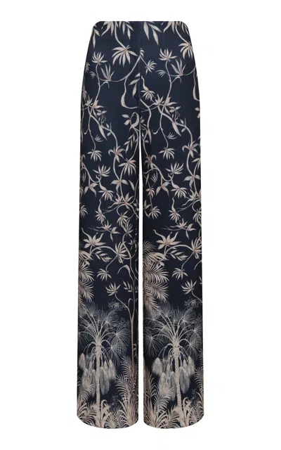 Andres Otalora Del Norte Printed Pants In Blue