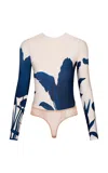 Andres Otalora Del Paisaje Floral-motif Jersey Bodysuit In Multi