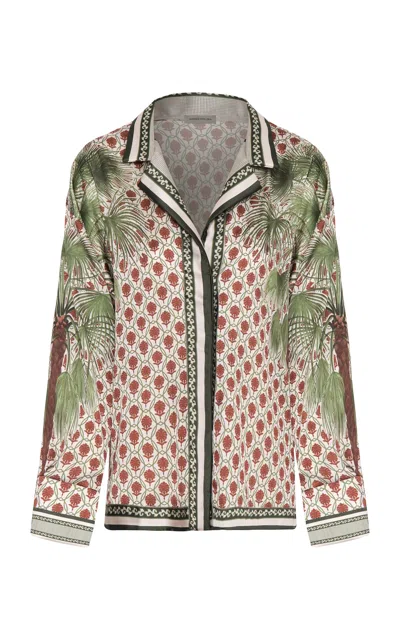 Andres Otalora Delta De Arena Printed Shirt In White
