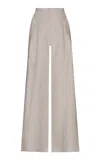 Andres Otalora Desperte Pleated Linen Wide-leg Pants