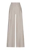 Andres Otalora Desperte Pleated Linen Wide-leg Pants