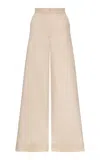 Andres Otalora En Film Cotton-linen Wide-leg Pants In Neutral